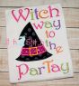 Witch Way to the Partay Applique | Machine Embroidery Designs by JuJu