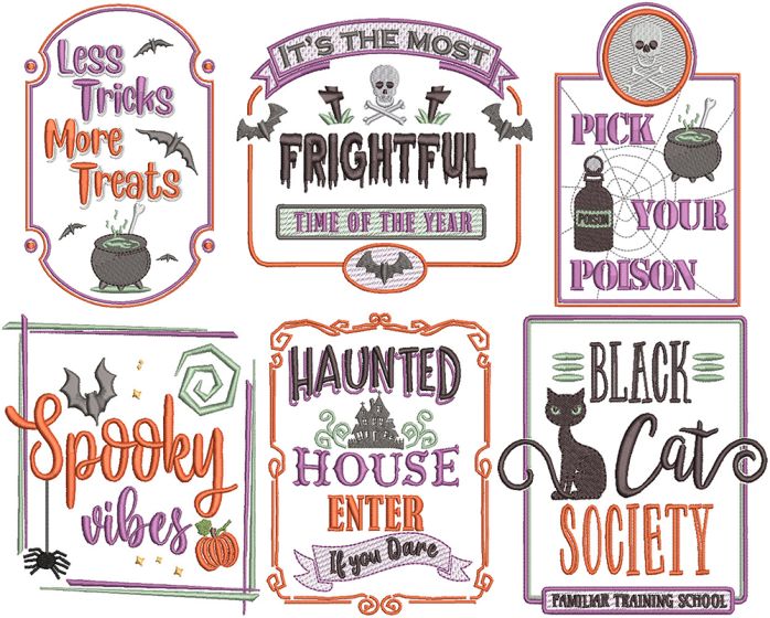 Farm Fresh Halloween 2 | Machine Embroidery Designs by JuJu