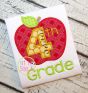 Apple School 4th Grade Number Applique | Machine Embroidery Designs by JuJu