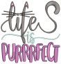 Cat Lovers Word Art 2 Machine Embroidery Designs by JuJu