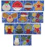 A Raggedy Christmas Applique Machine Embroidery Designs by JuJu 