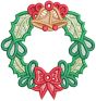 Free Standing Lace Christmas Wreaths | Machine Embroidery Designs by JuJu