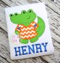 Gator Jersey Applique | Machine Embroidery Designs by JuJu