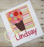 Ice Cream Cone Box Applique | Machine Embroidery Designs by JuJu