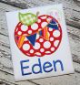 Apple Pennant Applique | Machine Embroidery Designs by JuJu