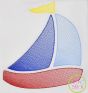 Sailboat Sketch | Machine Embroidery Designs by JuJu