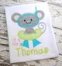 Swimming Mouse Applique | Machine Embroidery Designs by JuJu