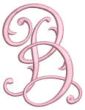 Flourish Fancy Monogram Alphabet Machine Embroidery Designs by JuJu