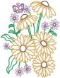 Blooming Flowers 2 Digital Embroidery Designs by JuJu