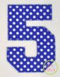 I2S Varsity Numbers Applique | Machine Embroidery Designs by JuJu