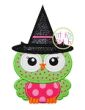 Owl Witch 2 Applique | Machine Embroidery Designs by JuJu