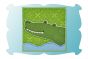 Alligator Patch Applique | Machine Embroidery Designs by JuJu