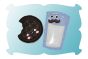 Oreo and Mr Milk Mustache Zipper Pulls In The Hoop | Machine Embroidery Designs by JuJu