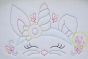 Bunny Unicorn Horn Bean Embroidery | Machine Embroidery Designs by JuJu