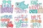 Kid Beach Word Art | Machine Embroidery Designs by JuJu