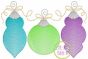 Ornament Trio Sketch Embroidery | Machine Embroidery Designs by JuJu