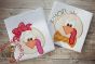 Munchkyms Turkey Boy and Girl Applique | Machine Embroidery Designs by JuJu