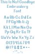 This Is Not Goodbye Embroidery Font | Machine Embroidery Designs by JuJu