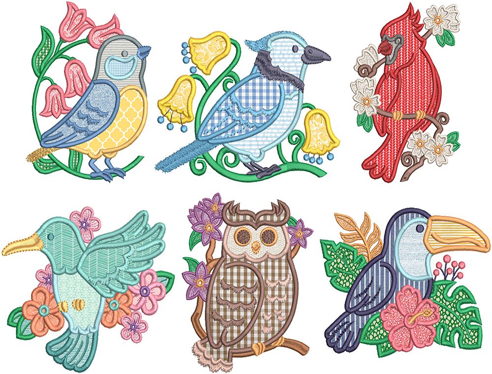 Award-Winning Applique Birds: Humphries, Pamela