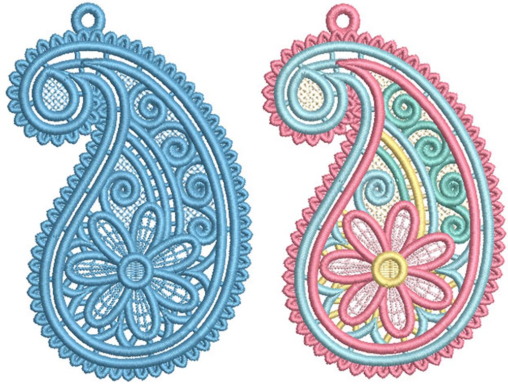 Free Standing Lace Paisley 2 | Machine Embroidery Designs by Free Standing Lace Paisley 2 | Machine Embroidery Designs by
