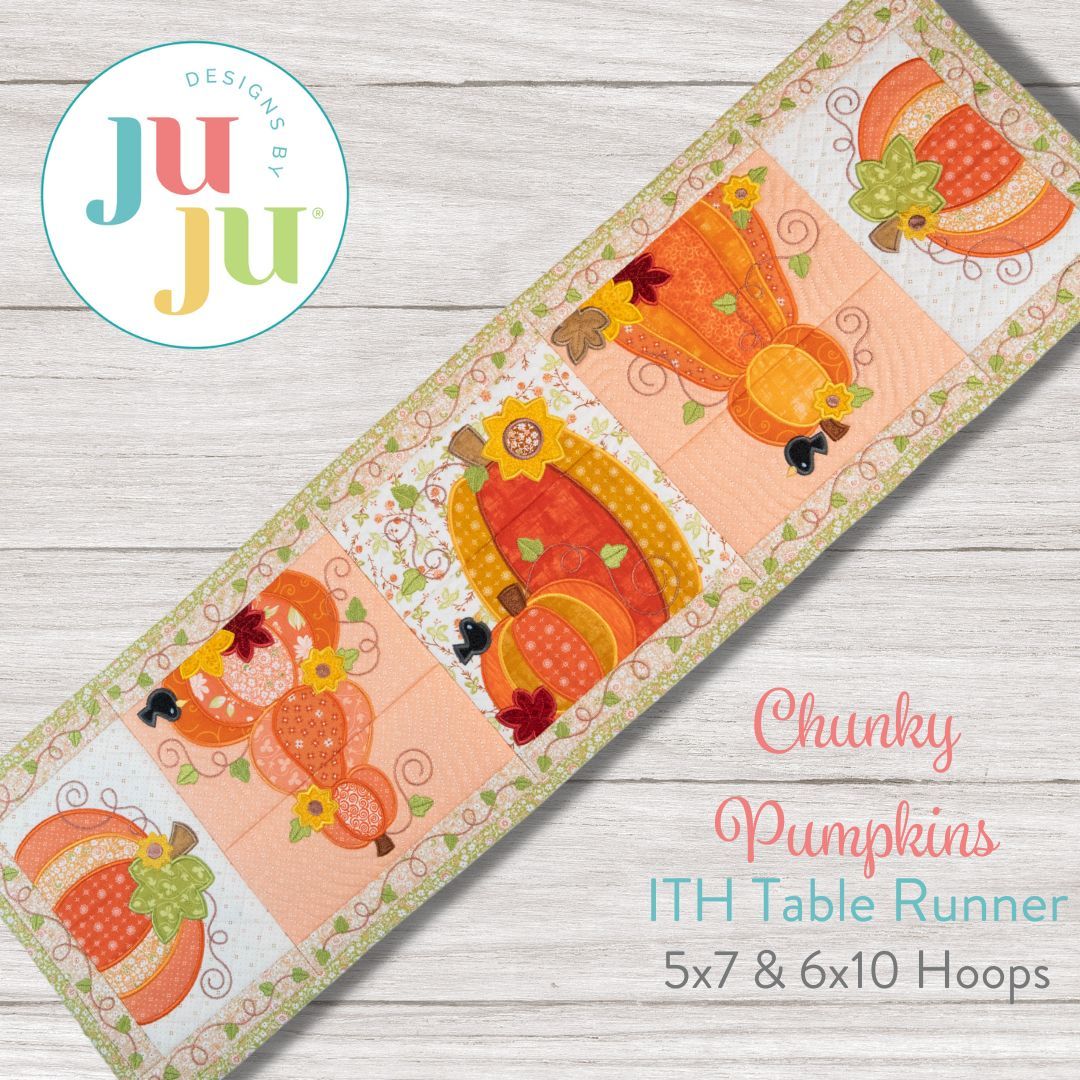 ITH Chunky Pumpkin Table Runner