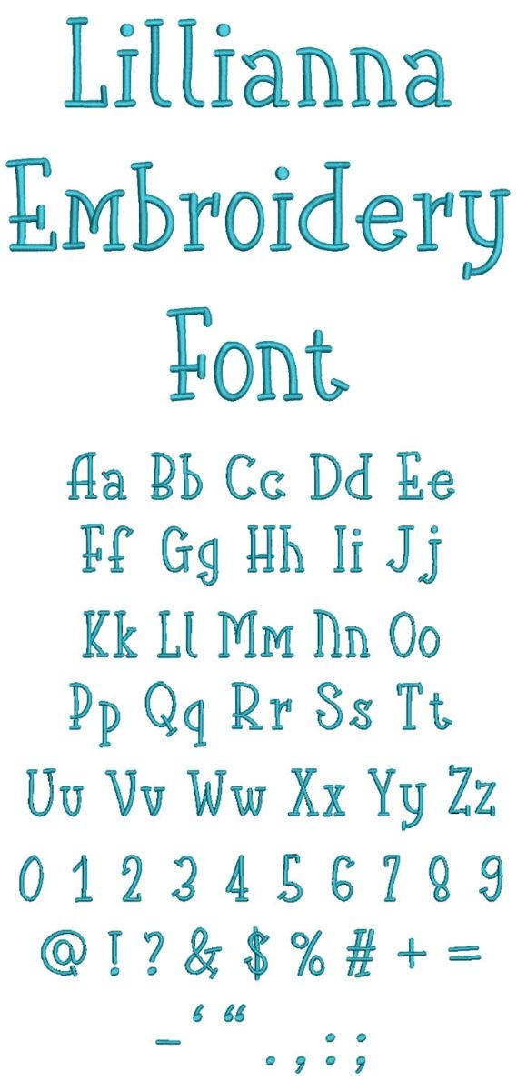 lillianna Lillianna Embroidery Font | Machine Embroidery Designs by JuJu