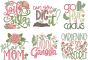 Gardening Word Art 1 | Machine Embroidery Designs by JuJu