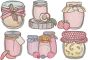Jam Jars Sketch | Machine Embroidery Designs by JuJu