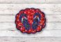 ITH Patriotic Flip Flops Mug Rug | Machine Embroidery Designs by JuJu
