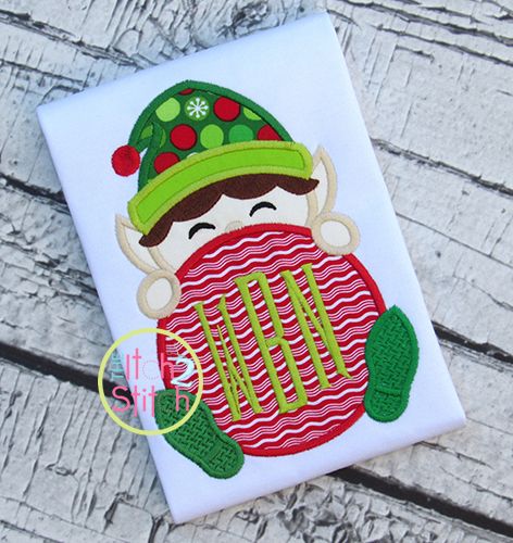 Elf Peeker Applique | Machine Embroidery Designs by JuJu