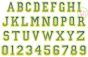 Double Varsity Sketch Embroidery Font | Machine Embroidery Designs by JuJu