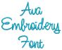 Ava Embroidery Font | Machine Embroidery Designs by JuJu