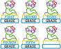 Bookworm Elementary Grades Girl Applique Design Set