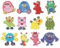 Monster Bash Applique Machine Embroidery Designs by JuJu 