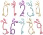 Bunny Tails Numbers Digital Embroidery Machine Designs by JuJu