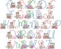 Coffee Lovers Alphabet | Machine Embroidery Designs by JuJu