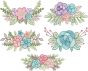 Floral Sprays Sketch 3 | Machine Embroidery Designs by JuJu