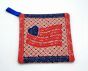 ITH Patriotic Flag Pot Holder 2 | Machine Embroidery Designs by JuJu