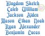 Kingdom Sketch Embroidery Font | Machine Embroidery Designs by JuJu