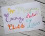 Lettres Douces Embroidery Font | Machine Embroidery Designs by JuJu
