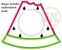 Watermelon Monogram Applique | Machine Embroidery Designs by JuJu