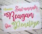 Watermelon Script Embroidery Font