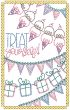 Celebration Greeting Cards Set 4 | Machine Embroidery Designs by JuJu