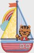 Sailing Animals Applique Digital Embroidery Designs by JuJu