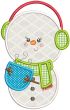 Sweet Snowmen Applique Machine Embroidery Designs By JuJu