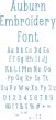 Auburn Embroidery Font | Machine Embroidery Designs by JuJu