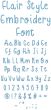Flair Style Embroidery Font | Machine Embroidery Designs by JuJu