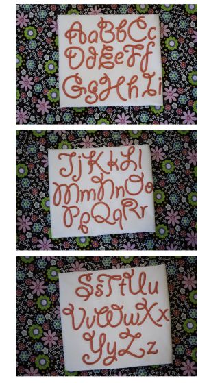 Curly Swirly Embroidery Font Machine Embroidery Designs by JuJu