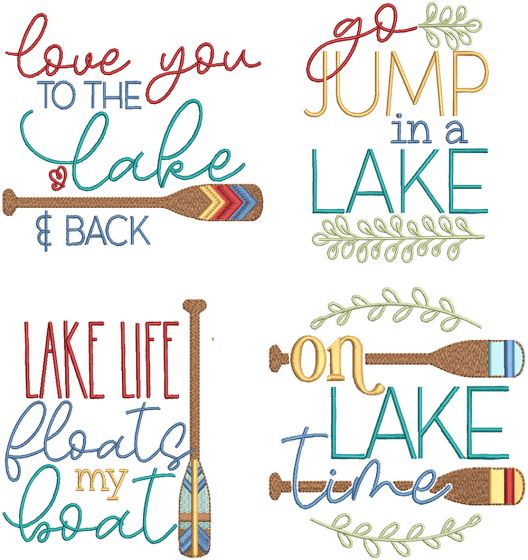 Lake Life 1 | Machine Embroidery Designs by JuJu