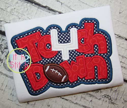 Touchdown Applique | Machine Embroidery Designs by JuJu